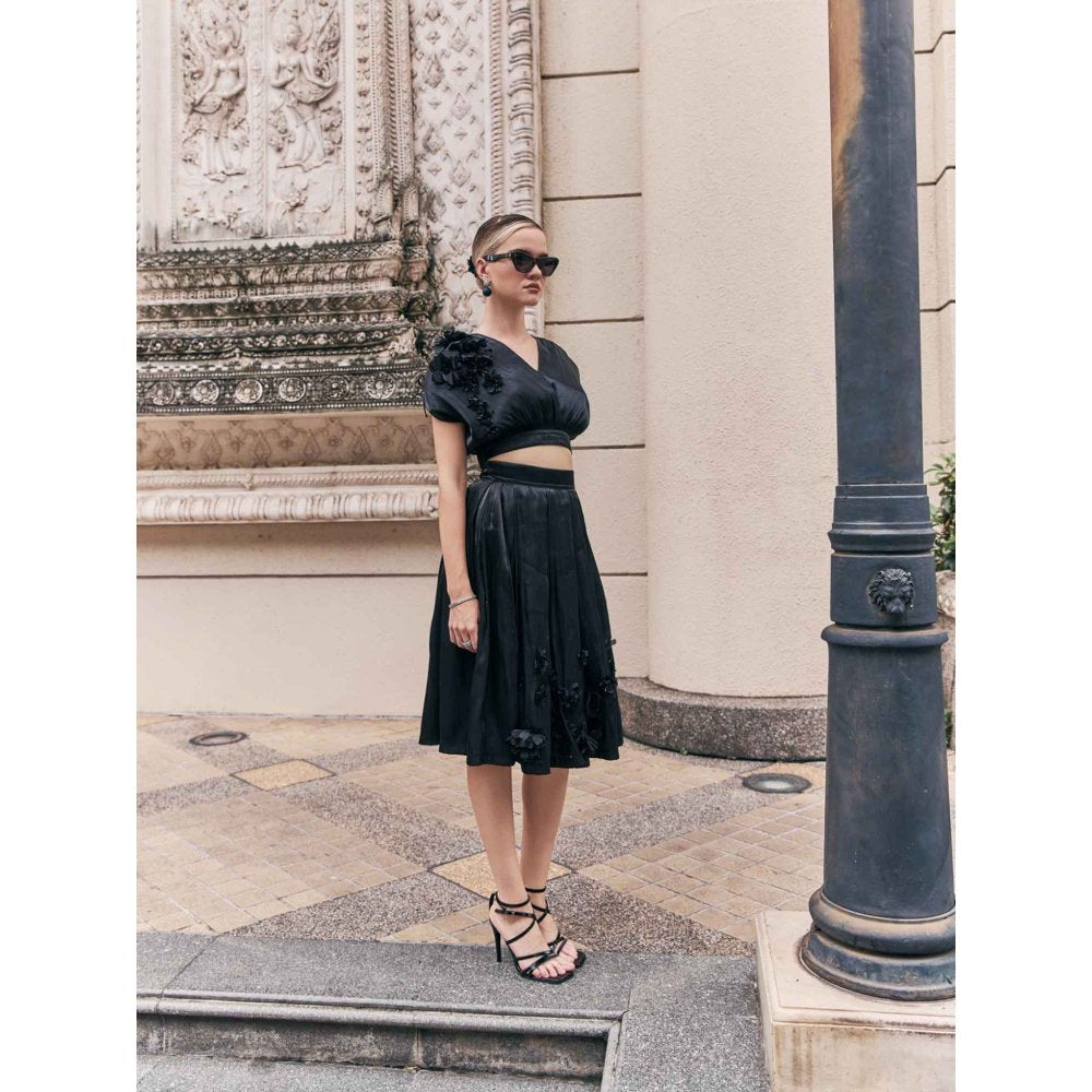 House of Fett Blake Organza Applique Floral Co-Ord (Set of 2)