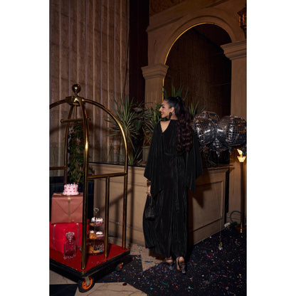 House of Fett Seeah Pleated Jumpsuit With Cape