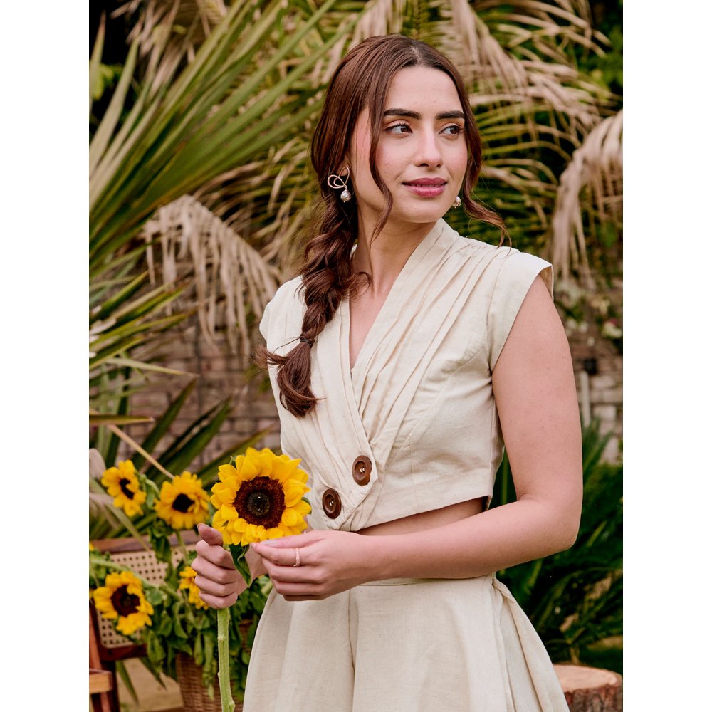 House of Fett Alaya Beige Co-Ord (Set of 2)