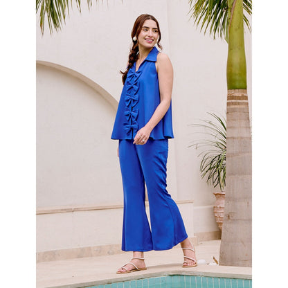 House of Fett Blue Bow Bell Co-Ord (Set of 2)