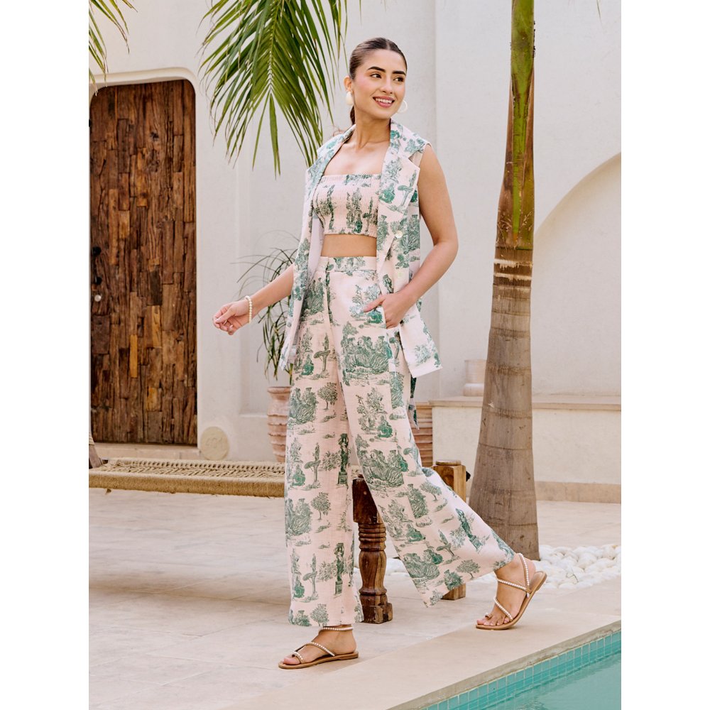 House of Fett Josas Toile Beige Co-Ord (Set of 4)