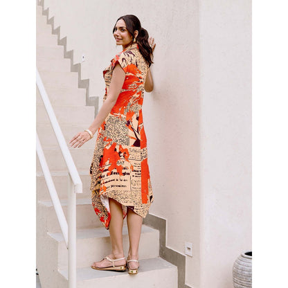 House of Fett Cover Story Asymmetric Dress