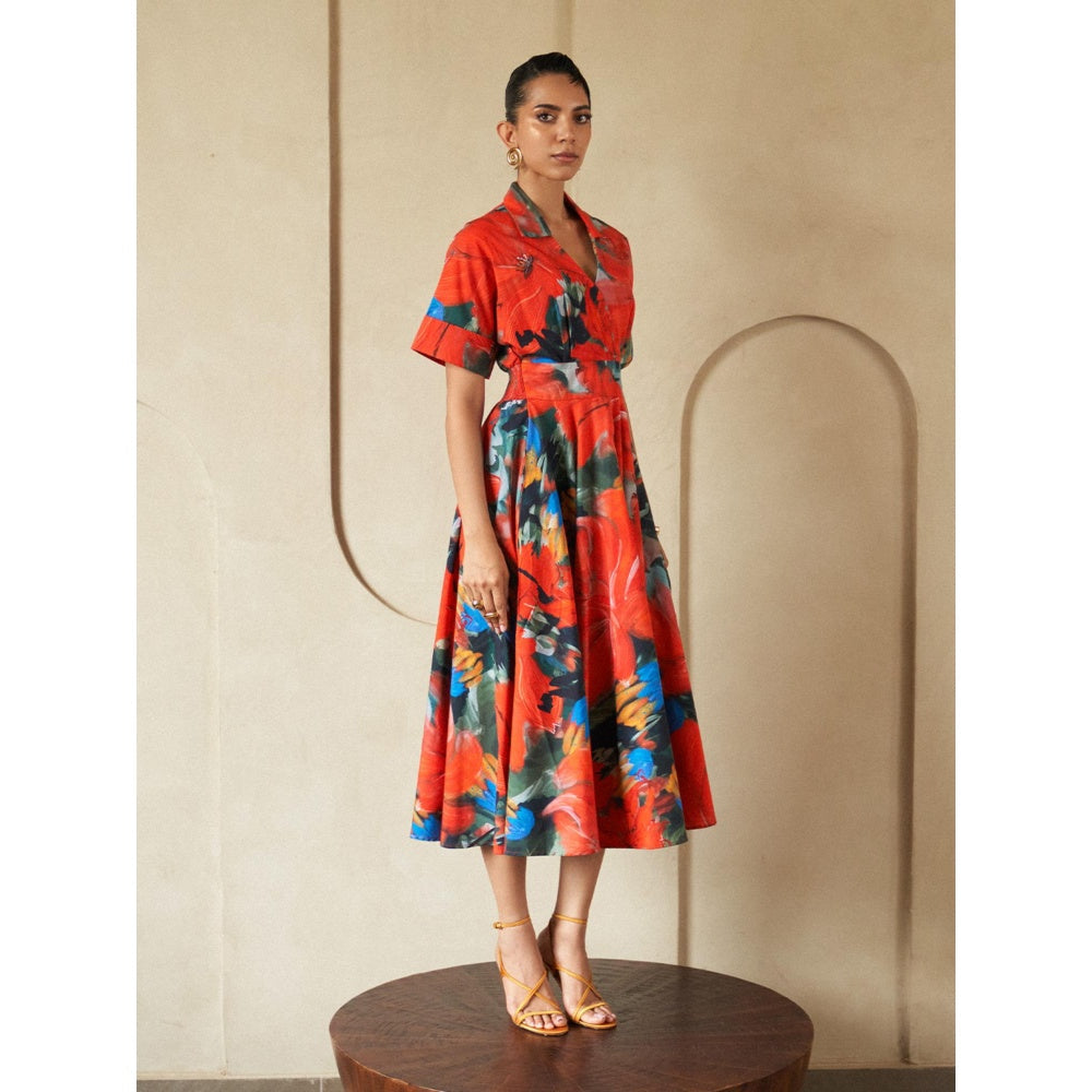 House of Fett Cherry Collins Red Dress