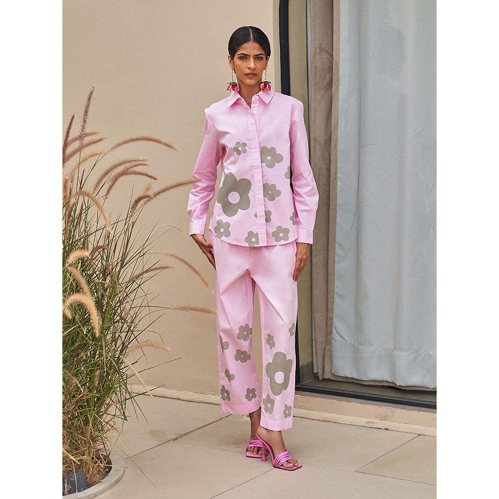 House of Fett Blush Pink Bloom Co-Ord Set