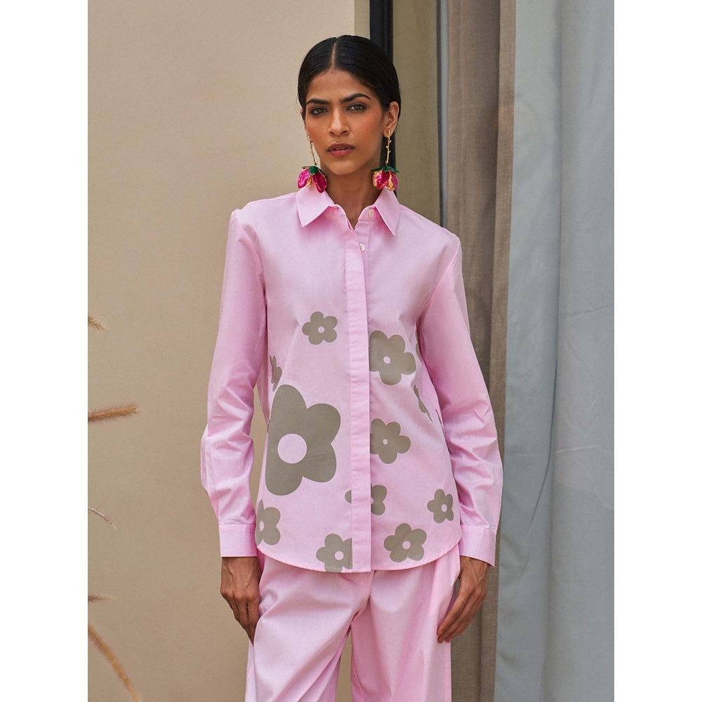 House of Fett Blush Pink Bloom Co-Ord Set