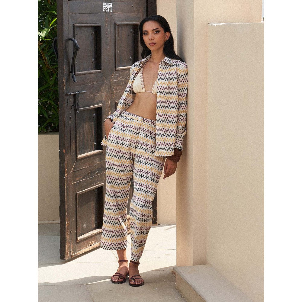 House of Fett Mirjam Crochet Multi-Color Co-Ord Set