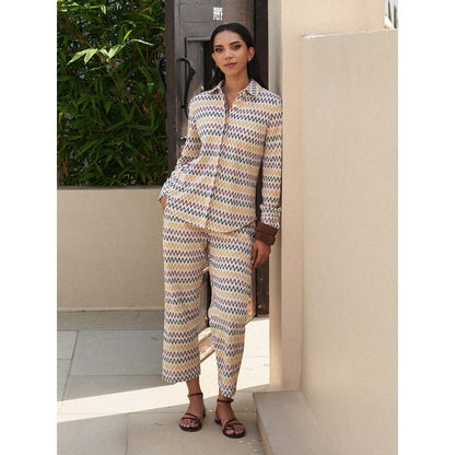 House of Fett Mirjam Crochet Multi-Color Co-Ord Set