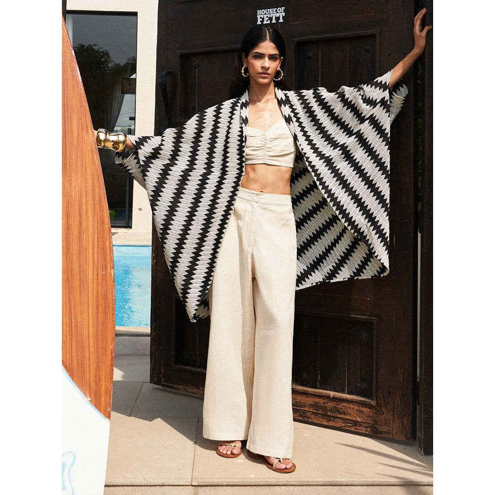 House of Fett Siloam Crochet Cover Multi-Color Up Top with Pant and Jacket