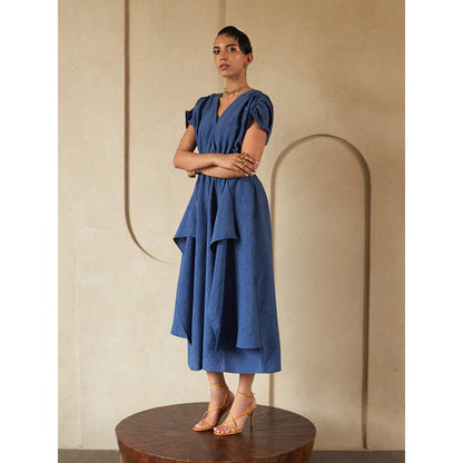 House of Fett Merci Jumpsuit - Navy Blue