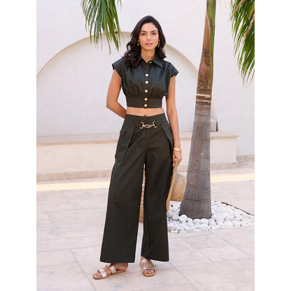 House of Fett Kiso Straight Fit Pant - Green