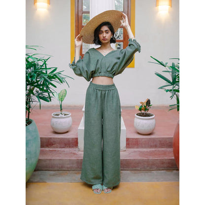 House of Fett Bodrum Comfort Casual Trouser - Green