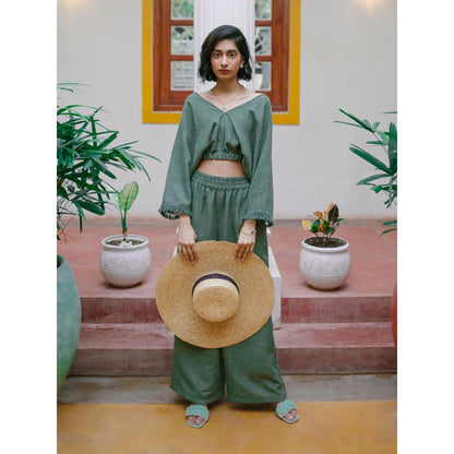 House of Fett Bodrum Comfort Casual Trouser - Green