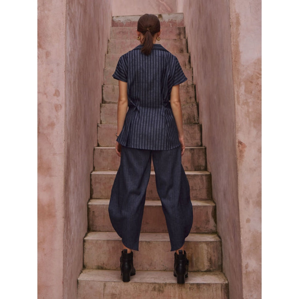 House of Fett Eva Stripes Black Co-Ord Set