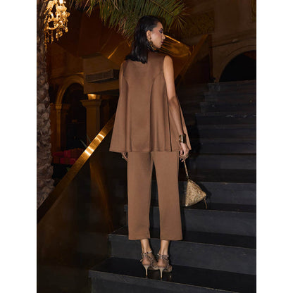 House of Fett Goldeneye Three Piece Co-Ord Set - Brown