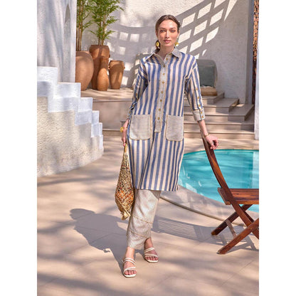 House of Fett Beige Aruba Straight Pant