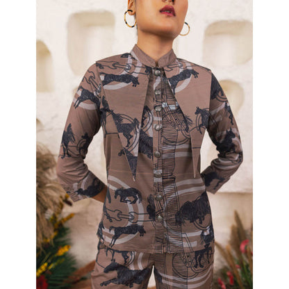 House of Fett Saddle Co-Ord Set - Grey