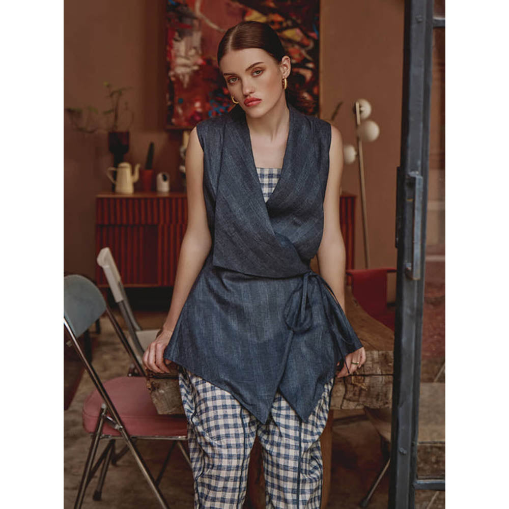 House of Fett Scott Cotton Co-Ord Set - Blue