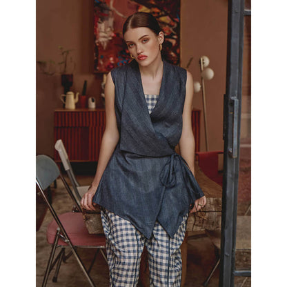 House of Fett Scott Cotton Co-Ord Set - Blue