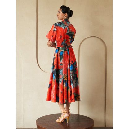 House of Fett Cherry Collins Dress - Multi-Color