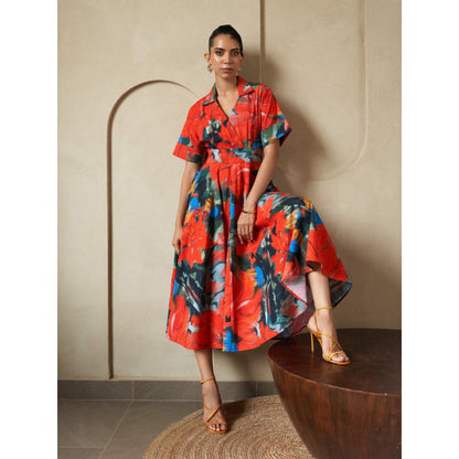 House of Fett Cherry Collins Dress - Multi-Color