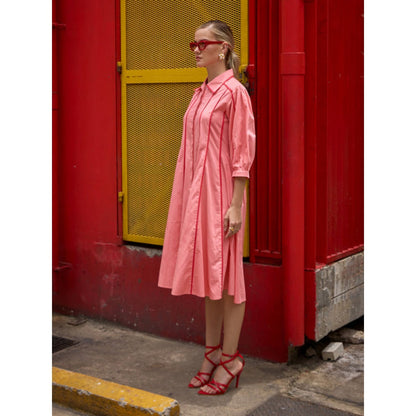 House of Fett Canopy Dress - Pink