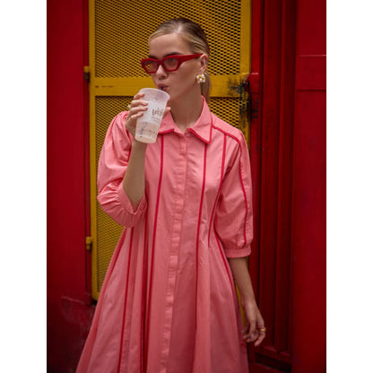 House of Fett Canopy Dress - Pink