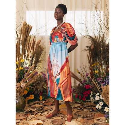House of Fett Rome Dress - Multi-Color