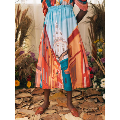 House of Fett Rome Dress - Multi-Color