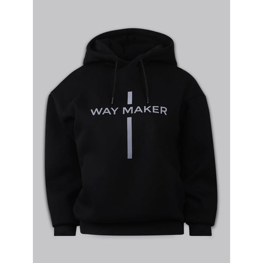 House of Fett Way Maker Street Vibes Loose Fit Womens Hoodie - Black