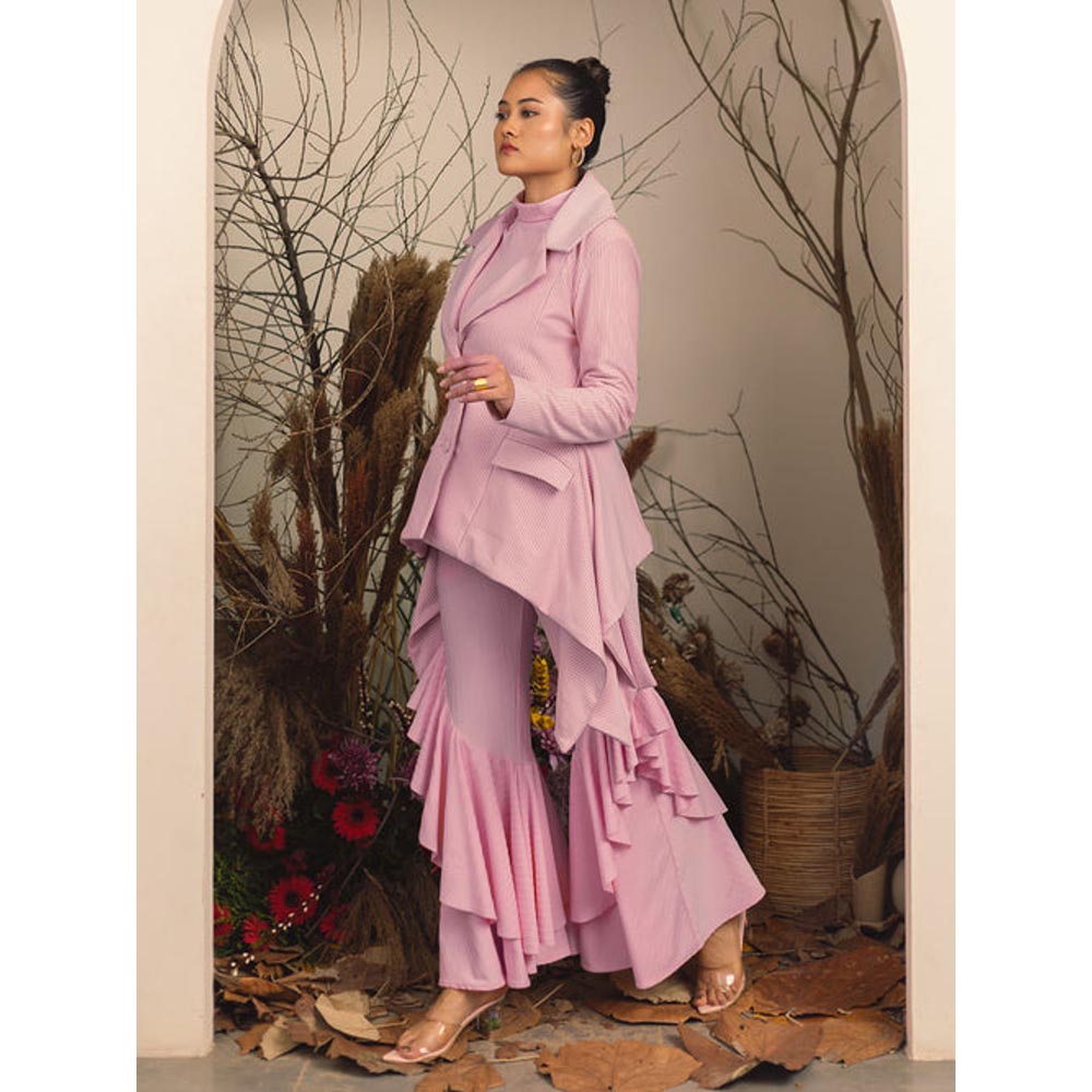 House of Fett Elliot High Neck Top - Pink