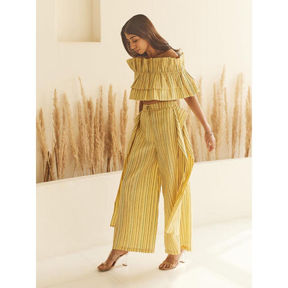 House of Fett Cyprus Yellow Crop Top