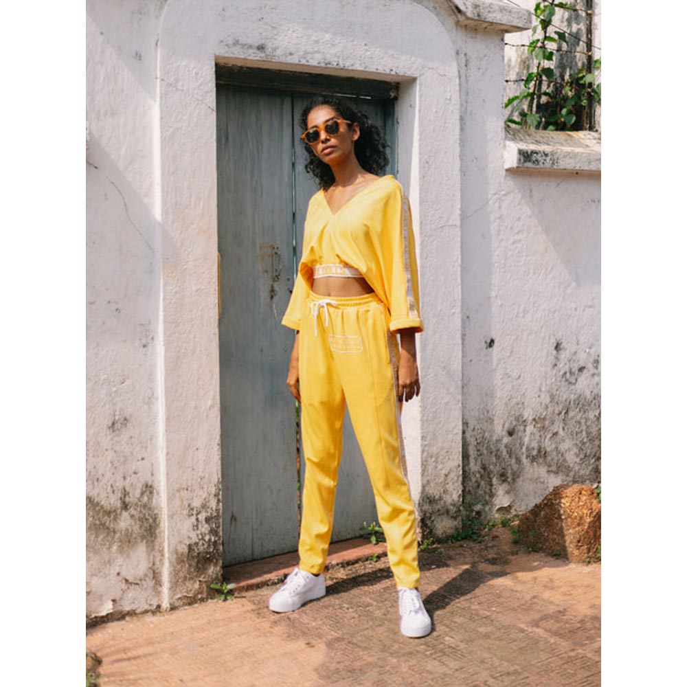 House of Fett Wax Doll Crop Top - Yellow