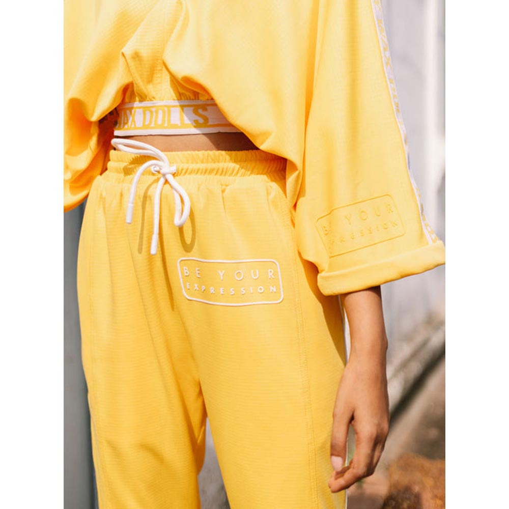 House of Fett Wax Doll Crop Top - Yellow