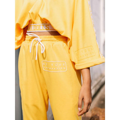 House of Fett Wax Doll Crop Top - Yellow