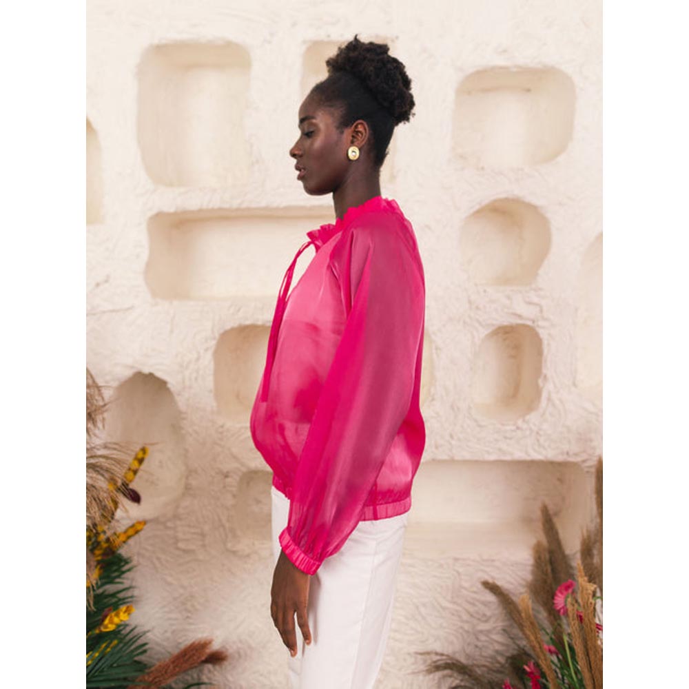 House of Fett Vesta Bomber Jacket - Pink