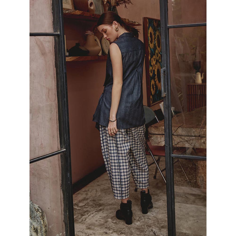 House of Fett Scott Tie Up Cape - Blue