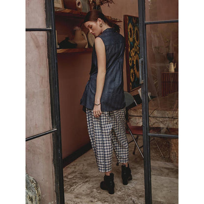 House of Fett Scott Tie Up Cape - Blue