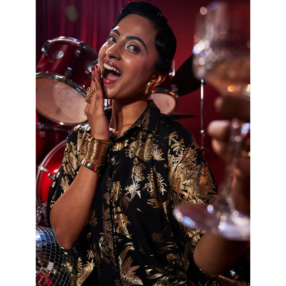 House of Fett Gold Muse Kaftan Shirt