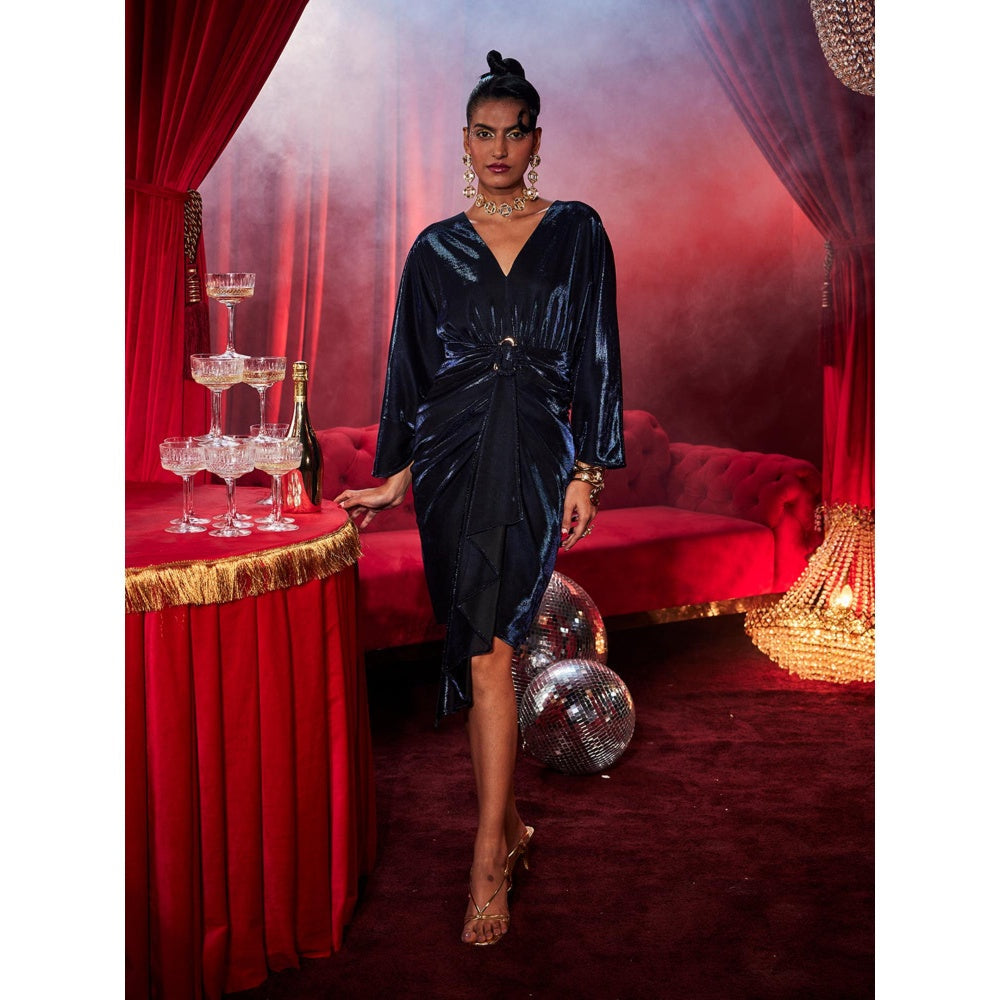 House of Fett Reign Buckel Dress - Blue