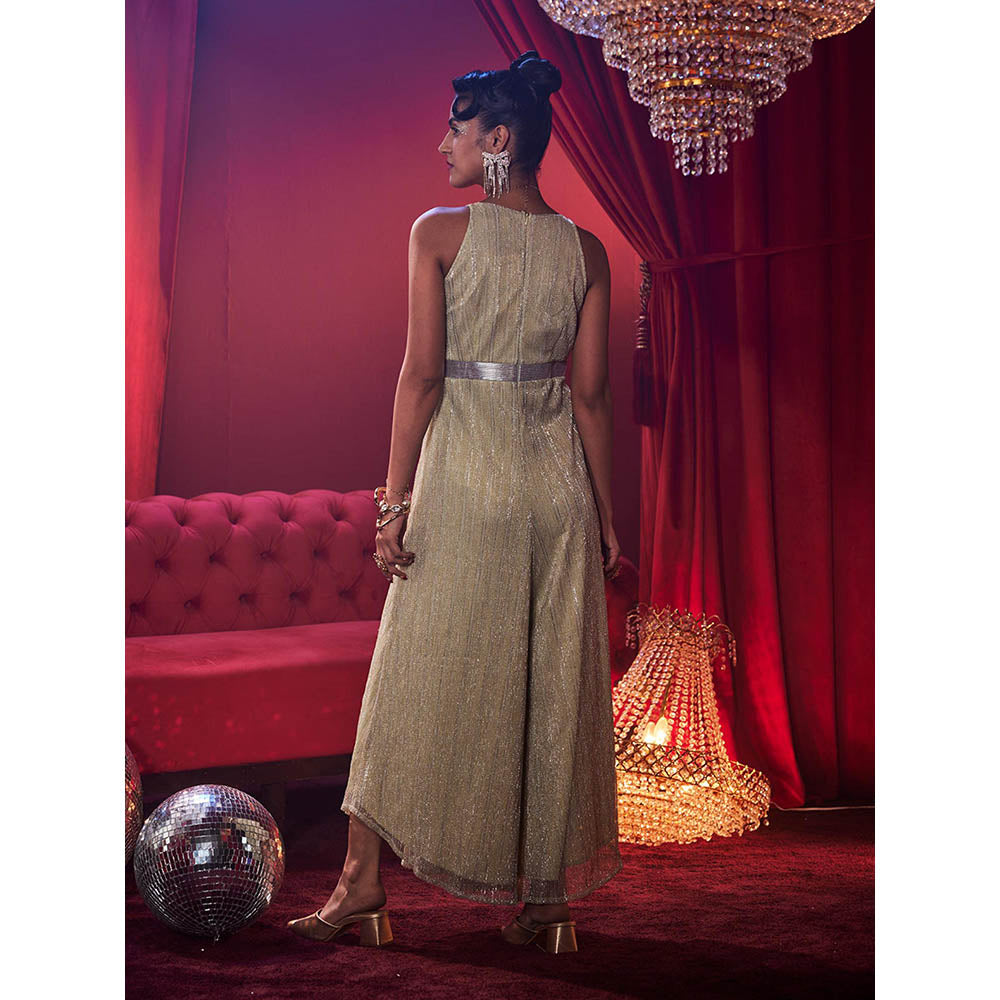 House of Fett Shimmer Glitz Gown - Golden - Lavender