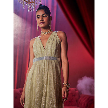 House of Fett Shimmer Glitz Gown - Golden - Lavender