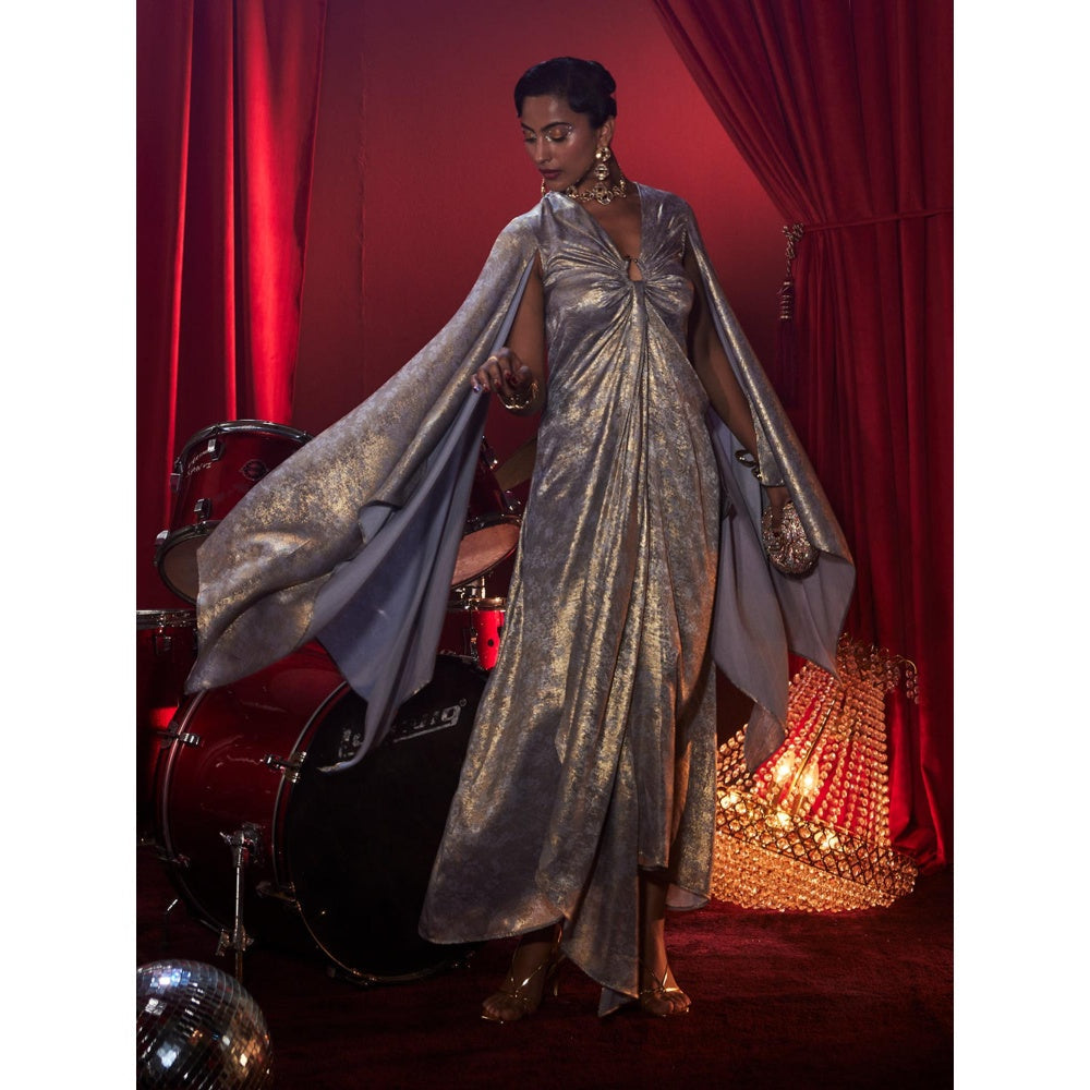 House of Fett Venus Buckel Gown - Blue