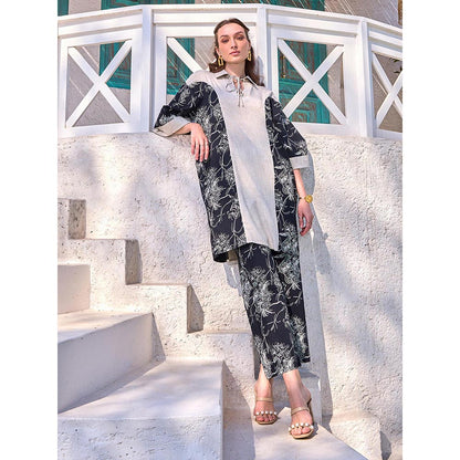House of Fett Cedrus Cotton Blue Top with Pant Co-Ords