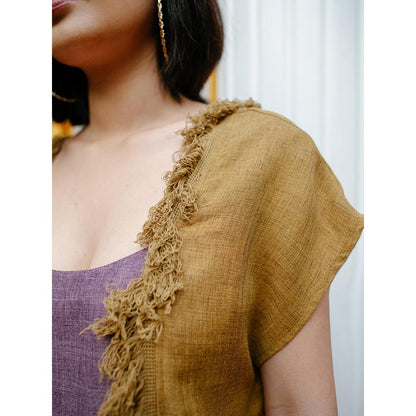 House of Fett Kekova Fringe Multicolor Kaftan with Pant