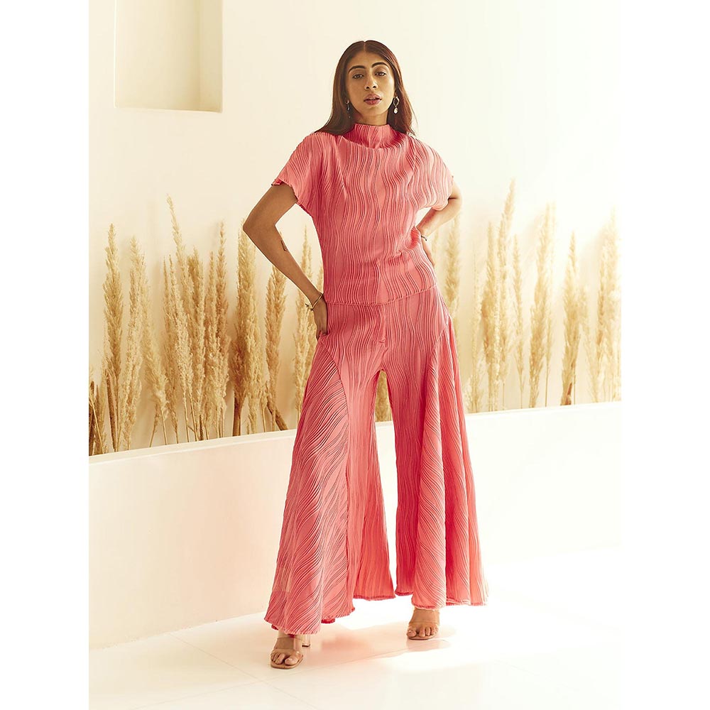 House of Fett Apricot Peach Top with Pant
