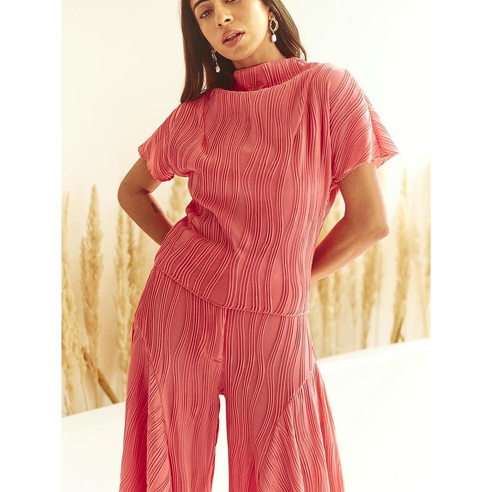 House of Fett Apricot Peach Top with Pant