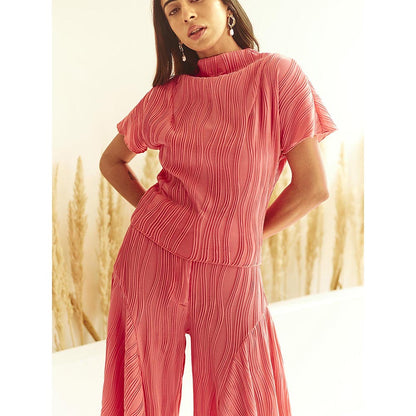 House of Fett Apricot Peach Top with Pant