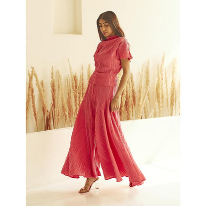 House of Fett Apricot Peach Top with Pant