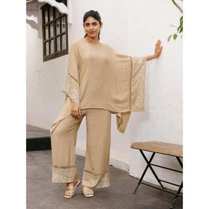 House of Fett Luxor Beige Top with Pant Co-Ords