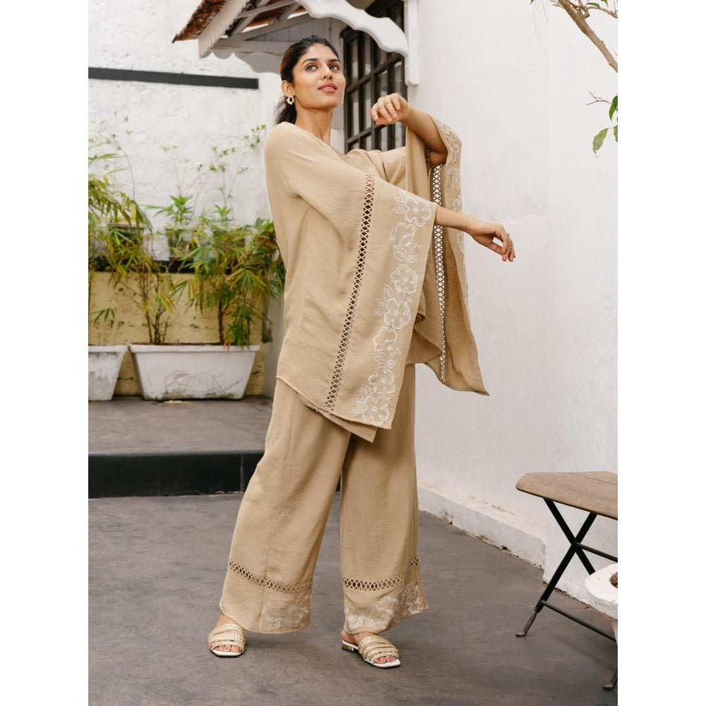 House of Fett Luxor Beige Top with Pant Co-Ords